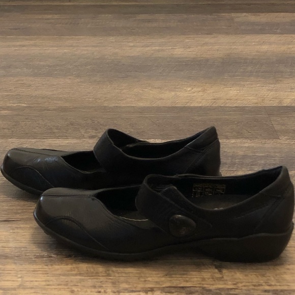 ROMIKA Mary Jane Genuine Leather Flats Size 7.5 US 38 EU Black City light EUC - Picture 4 of 12